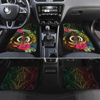 Vanuatu Car Mats Be Strong Pray For Port Vila LT05 Set 4pcs Black - Polynesian Pride