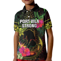 Vanuatu Kid Polo Shirt Be Strong Pray For Port Vila