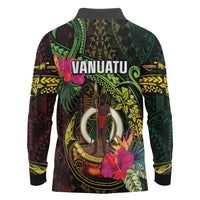 Vanuatu Long Sleeve Polo Shirt Be Strong Pray For Port Vila