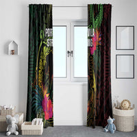 Vanuatu Window Curtain Be Strong Pray For Port Vila LT05 - Polynesian Pride