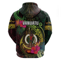 Vanuatu Zip Hoodie Be Strong Pray For Port Vila