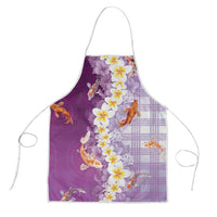 Hawaii And Japan Apron Plumeria Lei With Koi Fish Purple LT05 Purple - Polynesian Pride