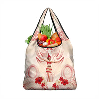 Siva Samoa Grocery Bag Samoan Taupou With Polynesian Pattern LT05 1-pack One Size Beige - Polynesian Pride