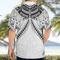 New Zealand Morepork Hawaiian Shirt Maori Pattern White LT05 - Polynesian Pride