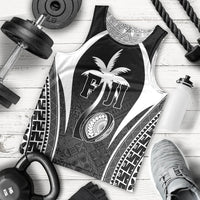 Custom Fiji Rugby Men Tank Top Fijian Warrior Black