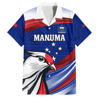 Custom Samoa Rugby Hawaiian Shirt Manuma Ptilinopus Perousii LT05 Blue - Polynesian Pride