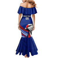 Custom Samoa Rugby Mermaid Dress Manuma Ptilinopus Perousii LT05 - Polynesian Pride