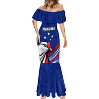Custom Samoa Rugby Mermaid Dress Manuma Ptilinopus Perousii LT05 - Polynesian Pride