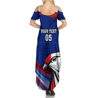 Custom Samoa Rugby Summer Maxi Dress Manuma Ptilinopus Perousii LT05 - Polynesian Pride