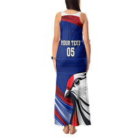 Custom Samoa Rugby Tank Maxi Dress Manuma Ptilinopus Perousii LT05 - Polynesian Pride
