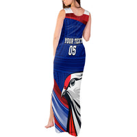 Custom Samoa Rugby Tank Maxi Dress Manuma Ptilinopus Perousii LT05 - Polynesian Pride