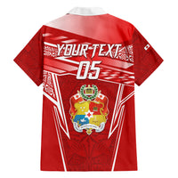 Custom Tonga Rugby Hawaiian Shirt Kupesi Ngatu Pattern LT05 - Polynesian Pride