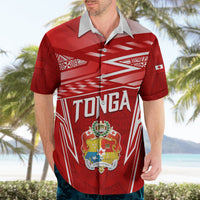 Custom Tonga Rugby Hawaiian Shirt Kupesi Ngatu Pattern LT05 - Polynesian Pride