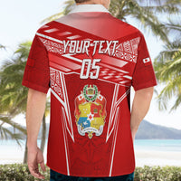 Custom Tonga Rugby Hawaiian Shirt Kupesi Ngatu Pattern LT05 - Polynesian Pride