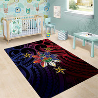 Haiti Philippines Area Rug Haitian Coat Of Arms With Filipino Sun LT05 - Polynesian Pride