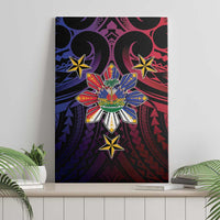 Haiti Philippines Canvas Wall Art Haitian Coat Of Arms With Filipino Sun LT05 - Polynesian Pride