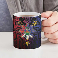 Haiti Philippines Ceramic Mug Haitian Coat Of Arms With Filipino Sun LT05 - Polynesian Pride