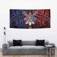 Haiti Philippines Tapestry Haitian Coat Of Arms With Filipino Sun LT05 - Polynesian Pride