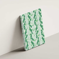 Hawaii Ti Leaf Maile Tuberose Lei Canvas Wall Art With Hanalei Leaf Green LT05 - Polynesian Pride