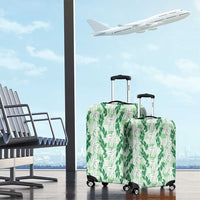 Hawaii Ti Leaf Maile Tuberose Lei Luggage Cover With Hanalei Leaf Green LT05 - Polynesian Pride