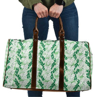 Hawaii Ti Leaf Maile Tuberose Lei Travel Bag With Hanalei Leaf Green LT05 Green - Polynesian Pride