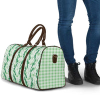 Hawaii Ti Leaf Maile Tuberose Lei Travel Bag With Hanalei Leaf Green LT05 - Polynesian Pride