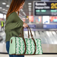 Hawaii Ti Leaf Maile Tuberose Lei Travel Bag With Hanalei Leaf Green LT05 - Polynesian Pride