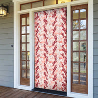 Hawaii Ti Leaf Maile Tuberose Lei Door Cover With Hanalei Leaf Red LT05 - Polynesian Pride