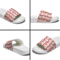 Hawaii Ti Leaf Maile Tuberose Lei Slide Sandals With Hanalei Leaf Red LT05 - Polynesian Pride