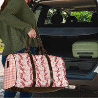 Hawaii Ti Leaf Maile Tuberose Lei Travel Bag With Hanalei Leaf Red LT05 - Polynesian Pride