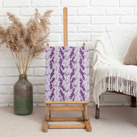Hawaii Ti Leaf Maile Tuberose Lei Canvas Wall Art With Hanalei Leaf Purple LT05 - Polynesian Pride