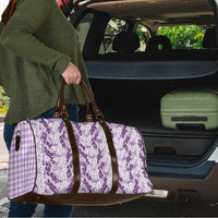 Hawaii Ti Leaf Maile Tuberose Lei Travel Bag With Hanalei Leaf Purple LT05 - Polynesian Pride