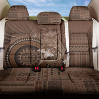 Samoa Tatau Marlin Back Car Seat Cover With Siapo Motifs Brown LT05 One Size Brown - Polynesian Pride