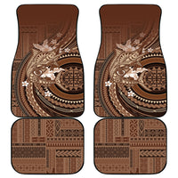 Samoa Tatau Marlin Car Mats With Siapo Motifs Brown LT05 - Polynesian Pride