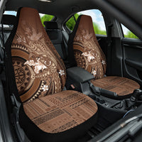 Samoa Tatau Marlin Car Seat Cover With Siapo Motifs Brown LT05 One Size Brown - Polynesian Pride