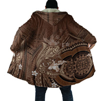 Samoa Tatau Marlin Cloak With Siapo Motifs Brown LT05 - Polynesian Pride
