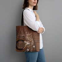Samoa Tatau Marlin Tote Bag With Siapo Motifs Brown LT05 - Polynesian Pride