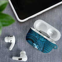 Samoa Tatau Marlin AirPods Case With Siapo Motifs Teal LT05 - Polynesian Pride