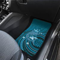 Samoa Tatau Marlin Car Mats With Siapo Motifs Teal LT05 - Polynesian Pride