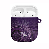 Samoa Tatau Marlin AirPods Case With Siapo Motifs Violet LT05 Violet - Polynesian Pride