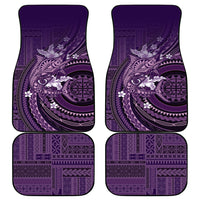 Samoa Tatau Marlin Car Mats With Siapo Motifs Violet LT05 - Polynesian Pride