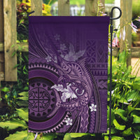 Samoa Tatau Marlin Garden Flag With Siapo Motifs Violet LT05 Garden Flag Violet - Polynesian Pride