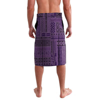 Samoa Tatau Marlin Lavalava With Siapo Motifs Violet LT05 - Polynesian Pride
