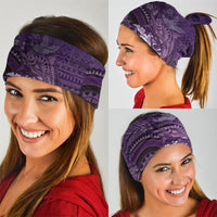Samoa Tatau Marlin Neck Gaiter With Siapo Motifs Violet LT05 - Polynesian Pride