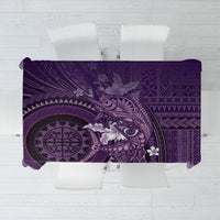 Samoa Tatau Marlin Tablecloth With Siapo Motifs Violet LT05 Violet - Polynesian Pride