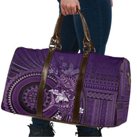 Samoa Tatau Marlin Travel Bag With Siapo Motifs Violet LT05 - Polynesian Pride