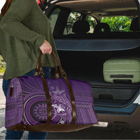 Samoa Tatau Marlin Travel Bag With Siapo Motifs Violet LT05 - Polynesian Pride