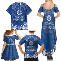 Wikin te Taetae ni Kiribati Family Matching Summer Maxi Dress and Hawaiian Shirt Pacific Tapa Pattern LT05 - Polynesian Pride