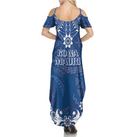 Wikin te Taetae ni Kiribati Summer Maxi Dress Pacific Tapa Pattern LT05 - Polynesian Pride