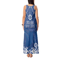 Wikin te Taetae ni Kiribati Tank Maxi Dress Pacific Tapa Pattern LT05 - Polynesian Pride